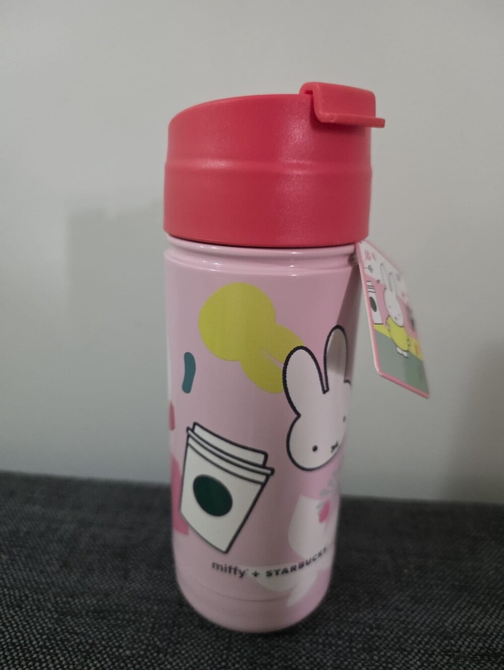 BNWT Miffy x Starbucks Pink Hot Liquid Travel Tumbler